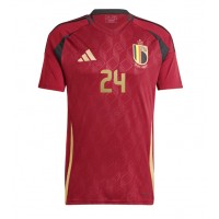 Camisa de time de futebol Bélgica Amadou Onana #24 Replicas 1º Equipamento Europeu 2024 Manga Curta